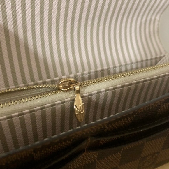 Louis Vuitton Damier Ebene Trunks & Locks  Sarah Long Wallet - Picture 5 of 10